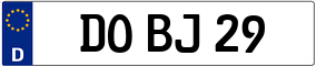Truck License Plate